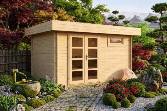 Garden Nook 28 mm Wooden Bunkie Kit – 9.3 m²