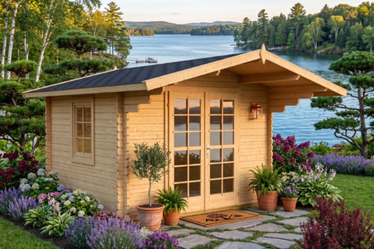 Pine Cottage 40 mm Wooden Bunkie Kit – 9 m²