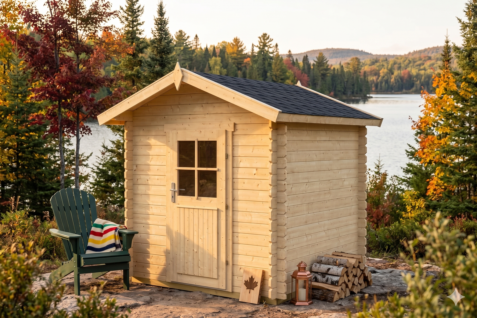 Acorn 1.1 in (28 mm) Wooden Garden Tool Shed Kit - 34 sq. ft. (3.2 m2) - Image 2