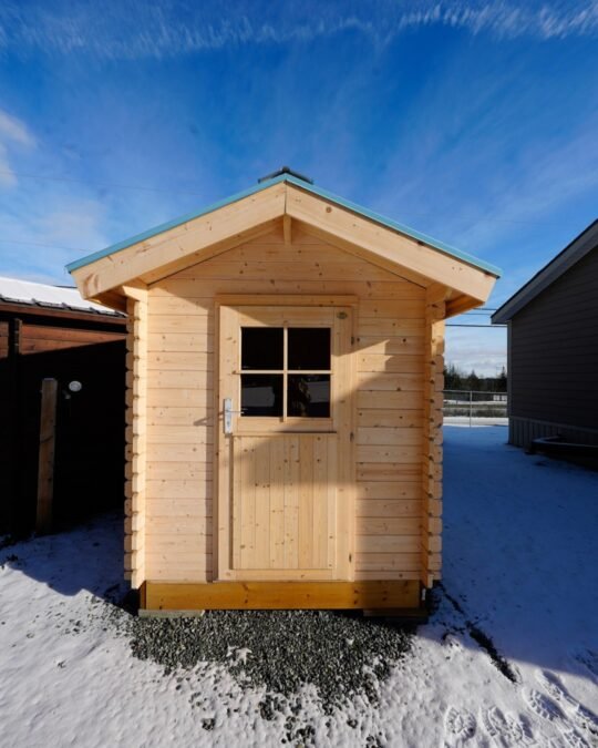 Acorn 1.1 in (28 mm) Wooden Garden Tool Shed Kit - 34 sq. ft. (3.2 m2)