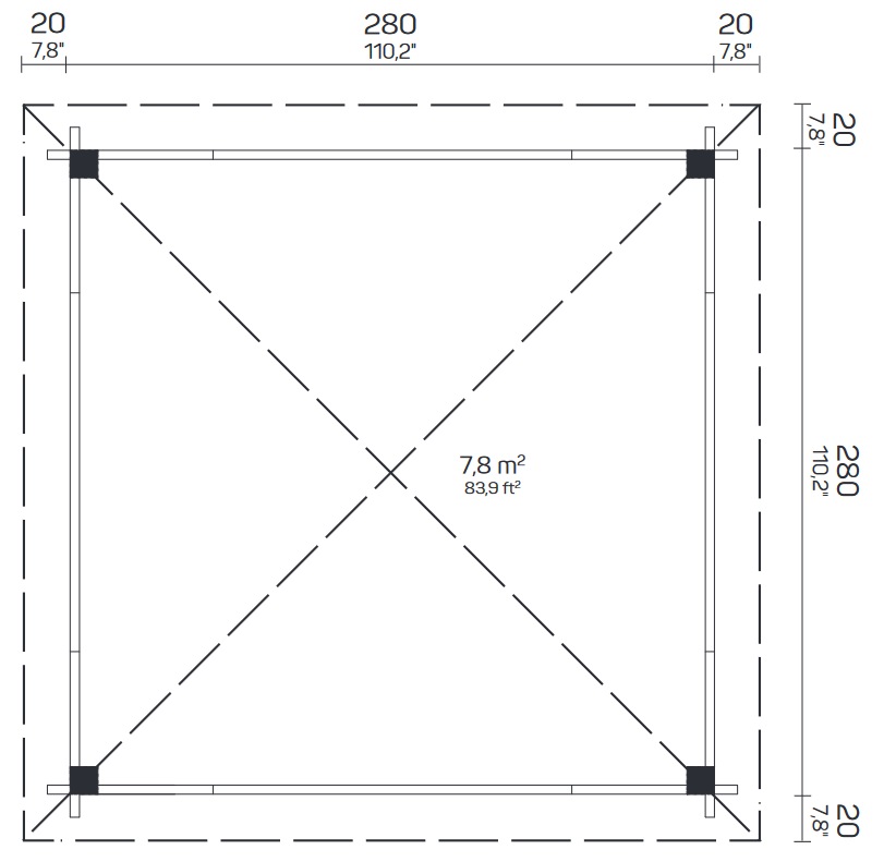 Arbor Grove Wooden Pergola Kit - 84 sq. ft. (7.8 m2) - Image 3