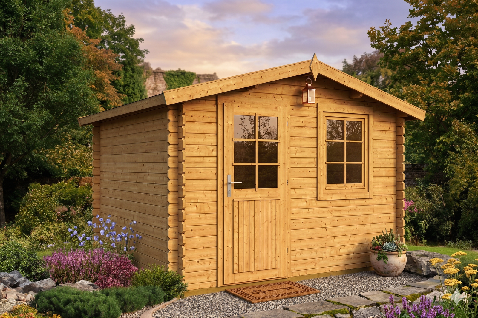 Birchwood 1.1 in (28 mm) Wooden Bunkie Kit - 74 sq. ft. (6.9 m2) - Image 3