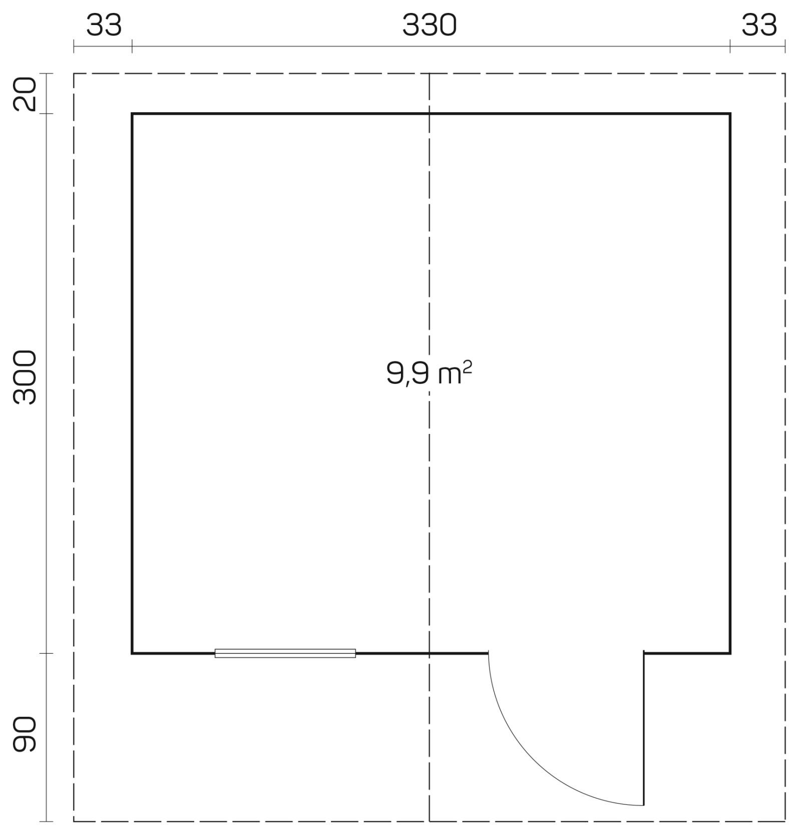 Fernwood 1.6 in (40 mm) Wooden Bunkie Kit - 107 sq. ft. (9.9 m2) - Image 2