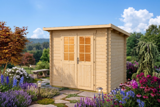 Forest Nook 1.1 in (28 mm) Wooden Bunkie Kit - 79 sq. ft. (7.3 m2)