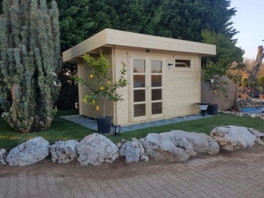 Garden Nook 1.1 in (28 mm) Wooden Bunkie Kit - 100 sq. ft. (9.3 m2)