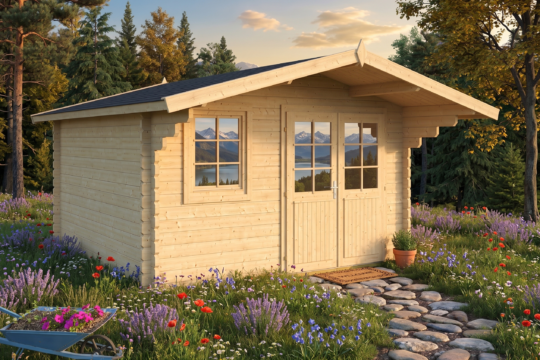 Lakehouse 1.6 in (40 mm) Wooden Bunkie Kit - 140 sq. ft. (13 m2)
