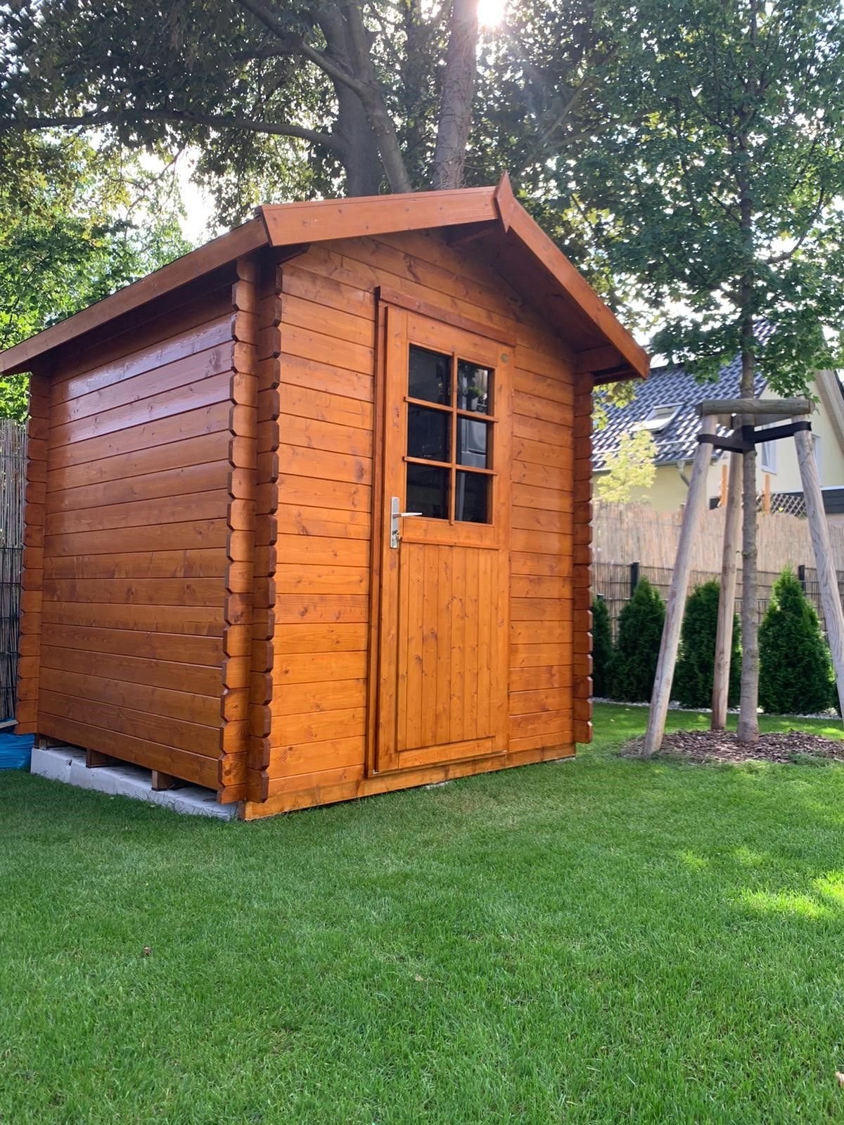 Maple Hollow 1.1 in (28 mm) Fully Assembled Garden Tool Shed - 43 sq. ft. (4 m2) - Image 4