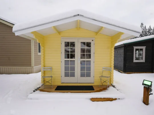 Pine Cottage 1.6 in (40 mm) Wooden Bunkie Kit - 97 sq. ft. (9 m2)
