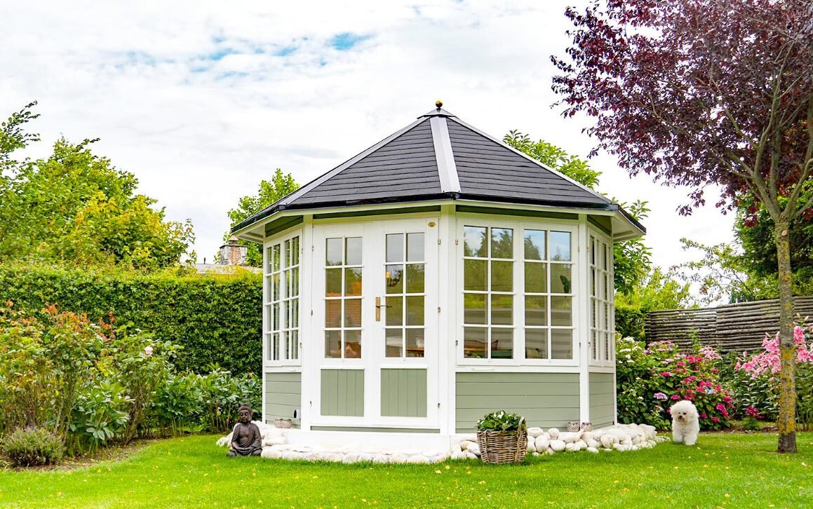 Rosewood 1.6 in (40 mm) Wooden Gazebo Kit - 96 sq. ft. (8.9 m2) - Image 5
