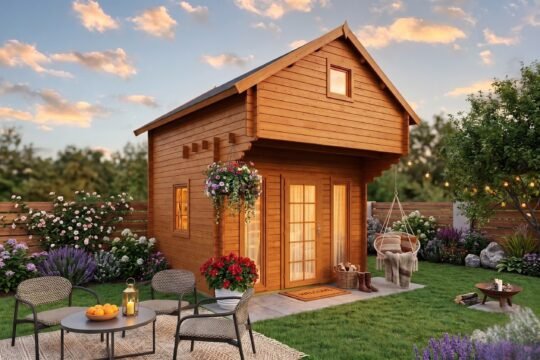 Skyloft 1.6 in (40 mm) Wooden Bunkie Kit - 104 sq. ft. (9.7 m2)
