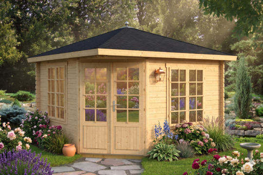 Sunridge 1.6 in (40 mm) Wooden Bunkie Kit - 112 sq. ft. (10.4 m2)