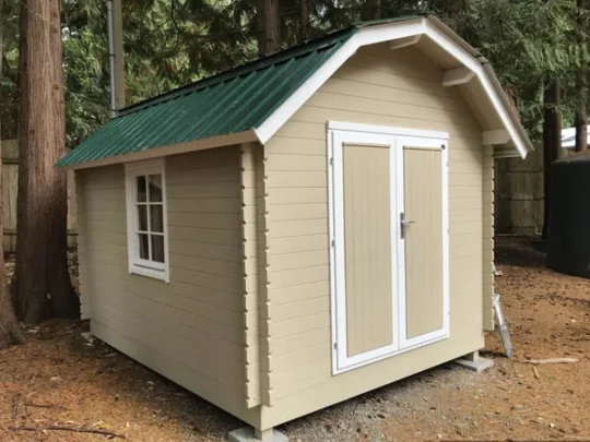 Trailside 1.1 in (28 mm) Wooden Bunkie Kit - 99 sq. ft. (9.2 m2)