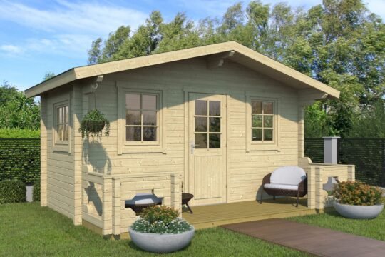 Blueridge 2.8 in (70 mm) Log Cabin Kit - 83 sq. ft. (7.7 m2)