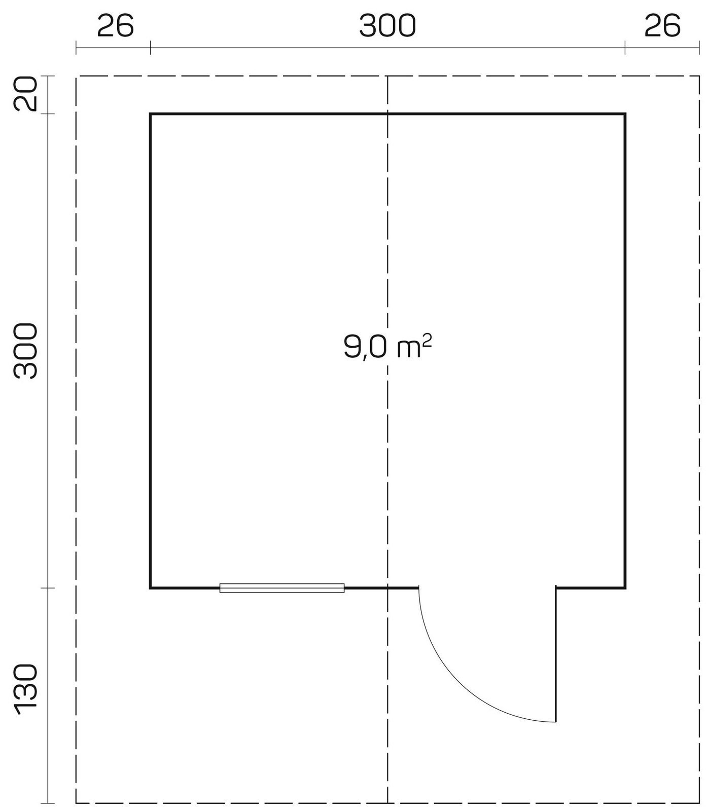 Bracken Hollow 2.8 in (70 mm) Log Cabin Kit - 97 sq. ft. (9.0 m2) - Image 2