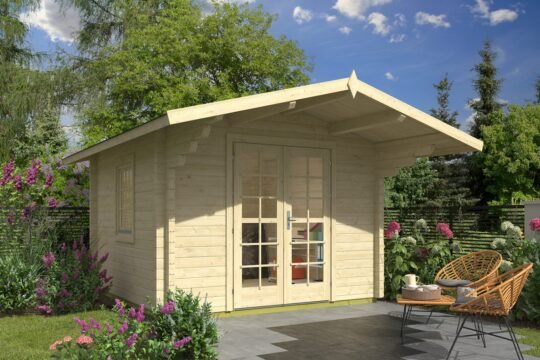 Brambleside 2.8 in (70 mm) Log Cabin Kit - 97 sq. ft. (9.0 m2)