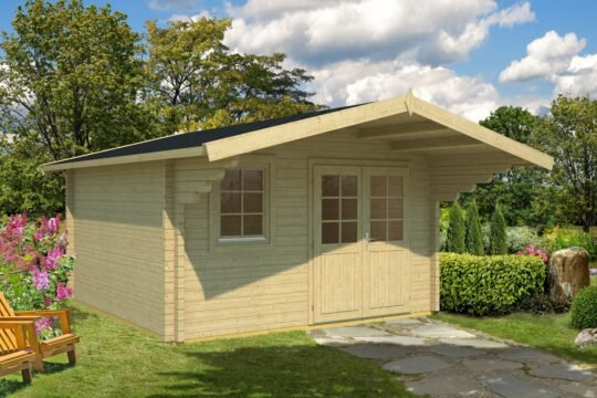 Buckthorn 2.8 in (70 mm) Log Cabin Kit - 116 sq. ft. (10.8 m2)