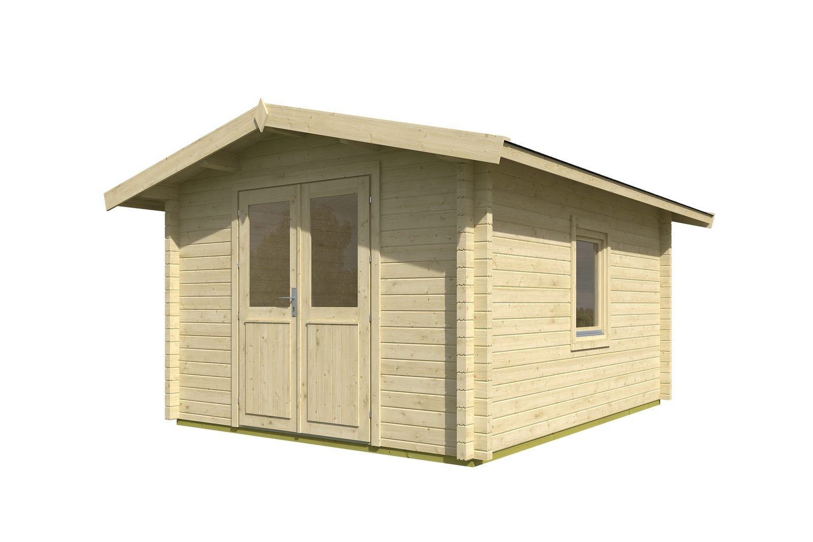 Camden Pine 2.8 in (70 mm) Log Cabin Kit - 131 sq. ft. (12.2 m2) - Image 2