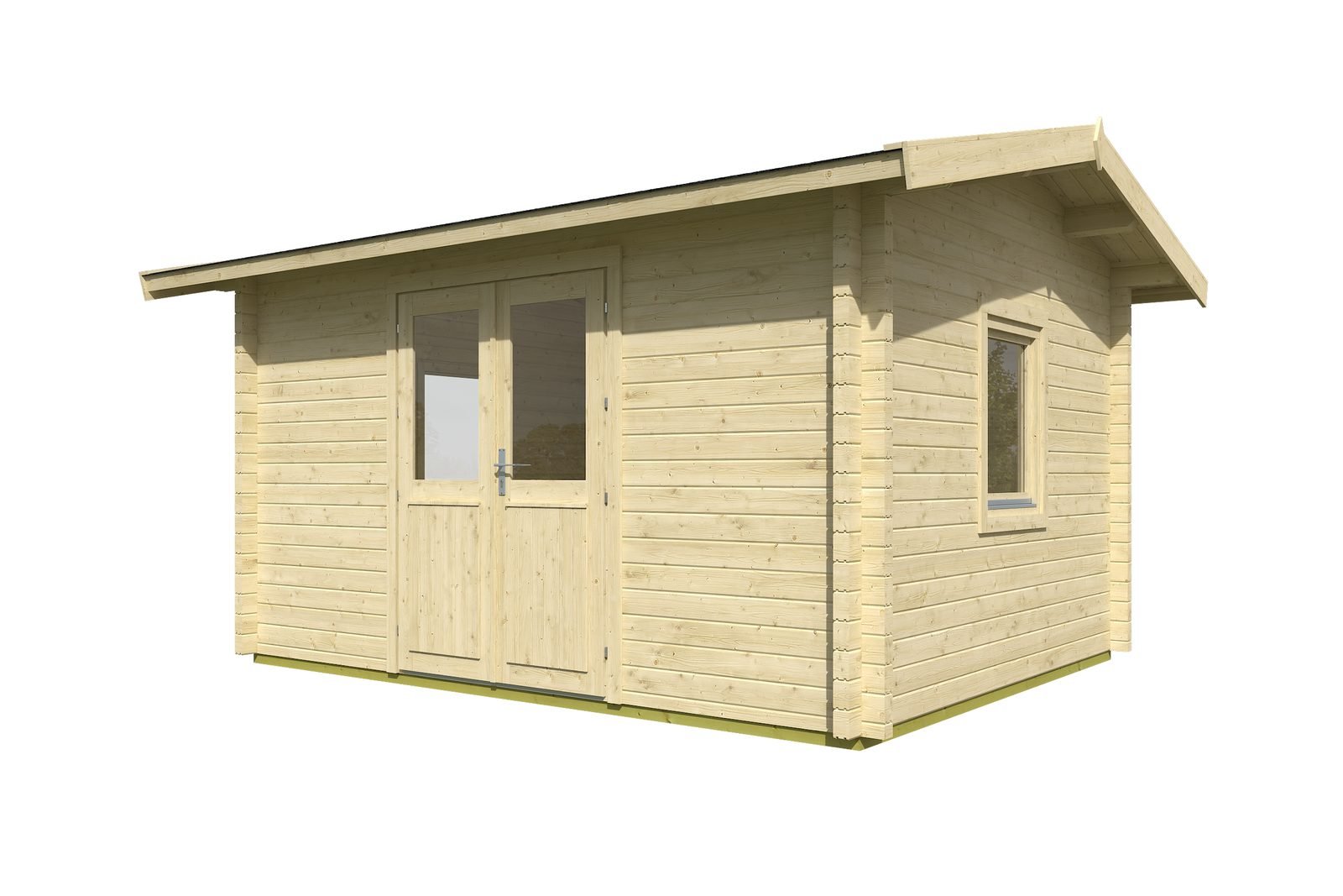 Canoe Lake 2.8 in (70 mm) Log Cabin Kit - 131 sq. ft. (12.2 m2) - Image 2