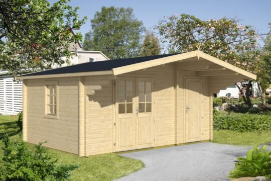 Cascade 2.8 in (70 mm) Log Cabin Kit - 138 sq. ft. (12.8 m2)