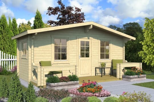 Cedarcrest 2.8 in (70 mm) Log Cabin Kit - 139 sq. ft. (12.9 m2)