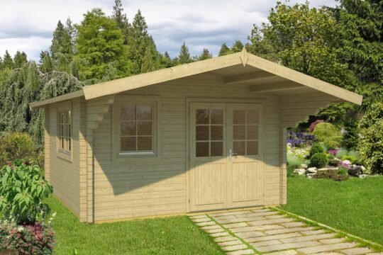 Cedarline 2.8 in (70 mm) Log Cabin Kit - 140 sq. ft. (13.0 m2)