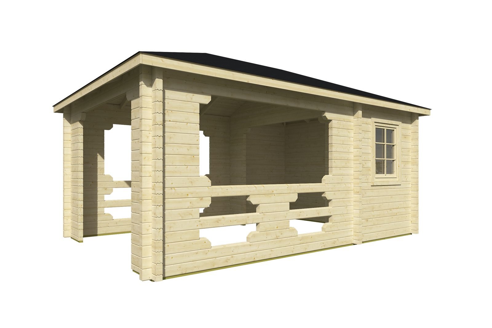 Driftwood 2.8 in (70 mm) Log Cabin Kit - 175 sq. ft. (16.3 m2) - Image 2