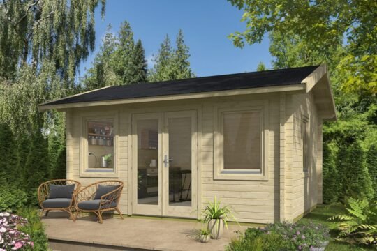 Eaglecrest 2.8 in (70 mm) Log Cabin Kit - 189 sq. ft. (17.6 m2)