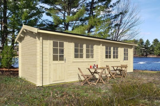Fieldstone 2.8 in (70 mm) Log Cabin Kit - 212 sq. ft. (19.7 m2)