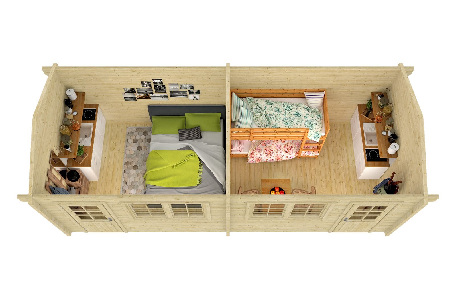 Fieldstone 2.8 in (70 mm) Log Cabin Kit - 212 sq. ft. (19.7 m2) - Image 3