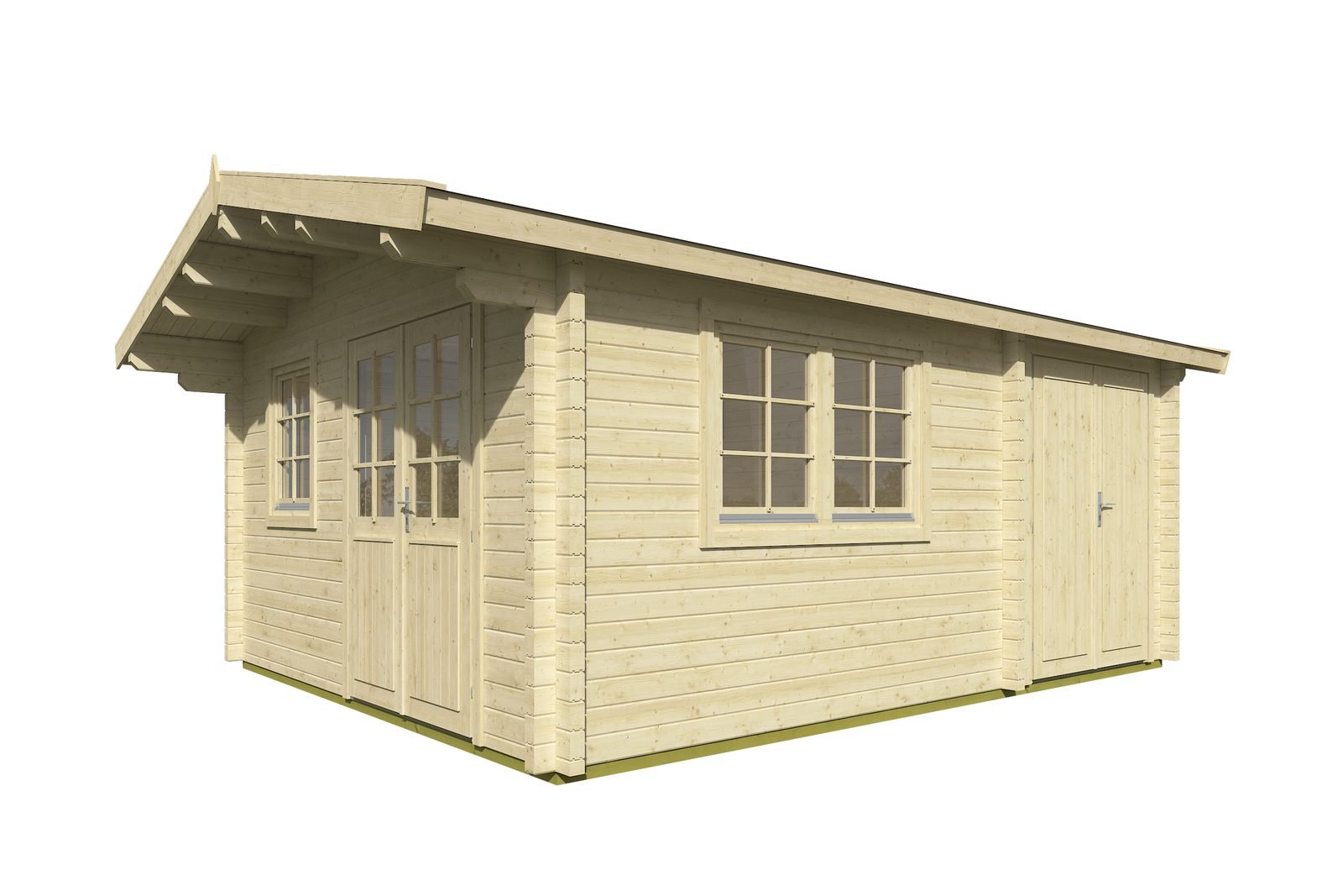 Foxfield 2.8 in (70 mm) Log Cabin Kit - 217 sq. ft. (20.2 m2) - Image 2