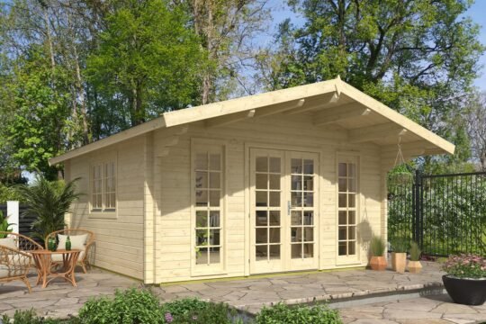 Frostpine 2.8 in (70 mm) Log Cabin Kit - 217 sq. ft. (20.2 m2)