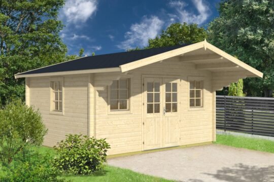 Glenmoor 2.8 in (70 mm) Log Cabin Kit - 217 sq. ft. (20.2 m2)