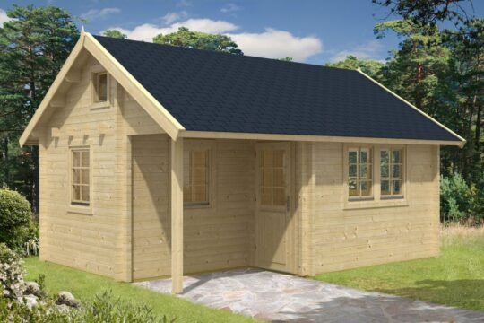 Grasshollow 2.8 in (70 mm) Log Cabin Kit - 227 sq. ft. (21.1 m2)
