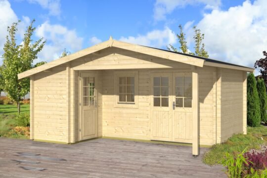 Greenbriar 2.8 in (70 mm) Log Cabin Kit - 234 sq. ft. (21.7 m2)