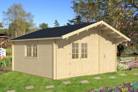 Hawkridge 2.8 in (70 mm) Log Cabin Kit - 253 sq. ft. (23.5 m2)