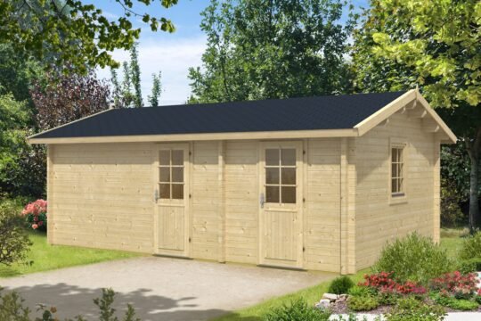 Heather Glen 2.8 in (70 mm) Log Cabin Kit - 258 sq. ft. (24.0 m2)