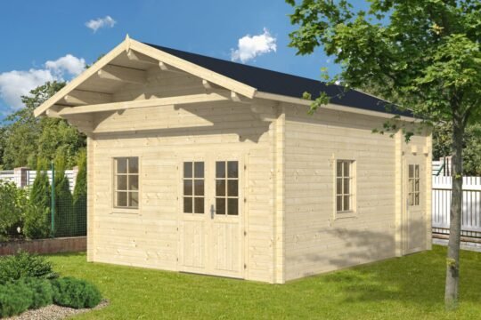 Heronwood 2.8 in (70 mm) Log Cabin Kit - 259 sq. ft. (24.1 m2)