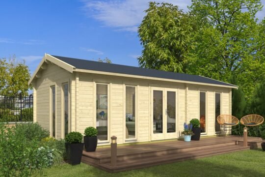 Ivywood 2.8 in (70 mm) Log Cabin Kit - 319 sq. ft. (29.6 m2)