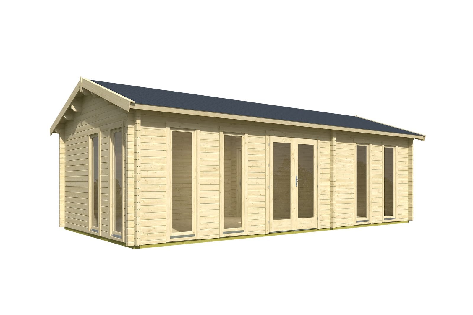 Kit de cabane en rondins Jasper Bay de 2,8 pouces (70 mm) - 319 pieds carrés (29,6 m²) – Image 2
