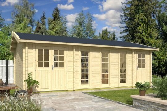 Kestrel Ridge 2.8 in (70 mm) Log Cabin Kit - 326 sq. ft. (30.3 m2)