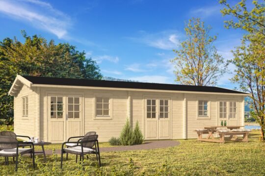 Kingfisher 2.8 in (70 mm) Log Cabin Kit - 558 sq. ft. (51.8 m2)