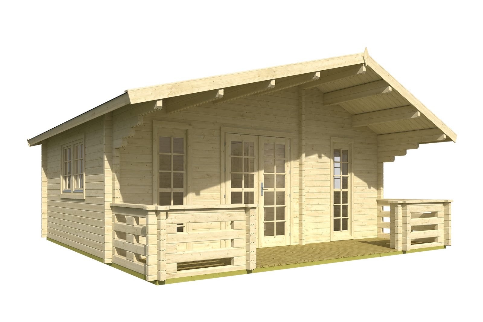 Larchmont 2.8 in (70 mm) Log Home Kit - 263 sq. ft. (24.4 m2) - Image 2