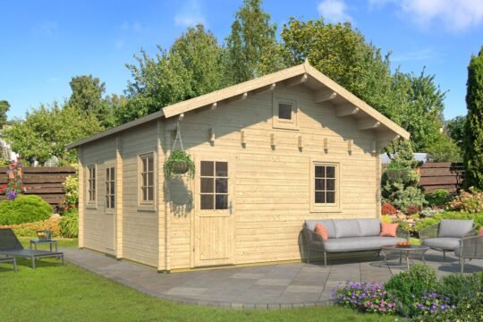 Laurelwood 2.8 in (70 mm) Log Home Kit - 269 sq. ft. (25.0 m2)
