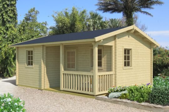 Lightfoot 2.8 in (70 mm) Log Home Kit - 279 sq. ft. (25.9 m2)