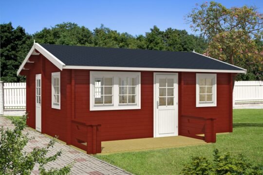 Longspur 2.8 in (70 mm) Log Home Kit - 310 sq. ft. (28.8 m2)