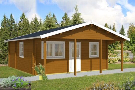 Maplecrest 2.8 in (70 mm) Log Home Kit - 356 sq. ft. (33.1 m2)