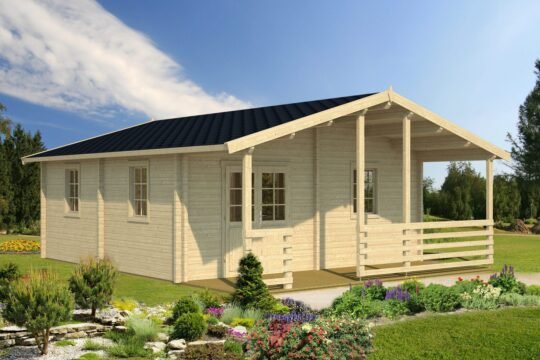 Meadowlark 2.8 in (70 mm) Log Home Kit - 388 sq. ft. (36.0 m2)