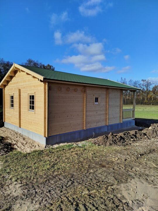 Millbrook 2.8 in (70 mm) Log Home Kit - 388 sq. ft. (36.0 m2)