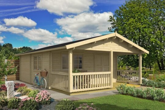Moonstone 2.8 in (70 mm) Log Home Kit - 423 sq. ft. (39.3 m2)