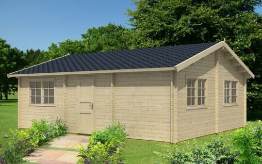 Northbrook 2.8 in (70 mm) Log Home Kit - 469 sq. ft. (43.6 m2)